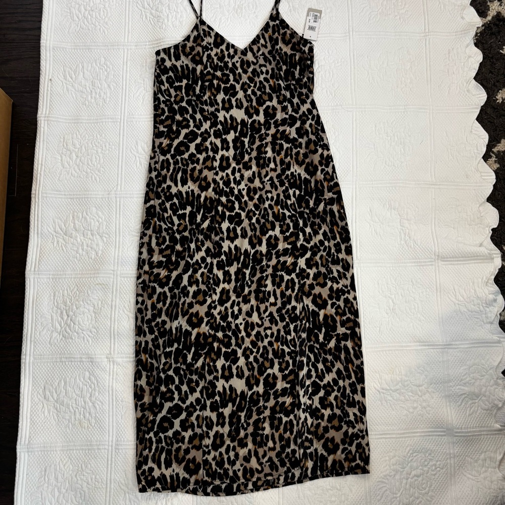NWT BP Leopard Print Midi Dress